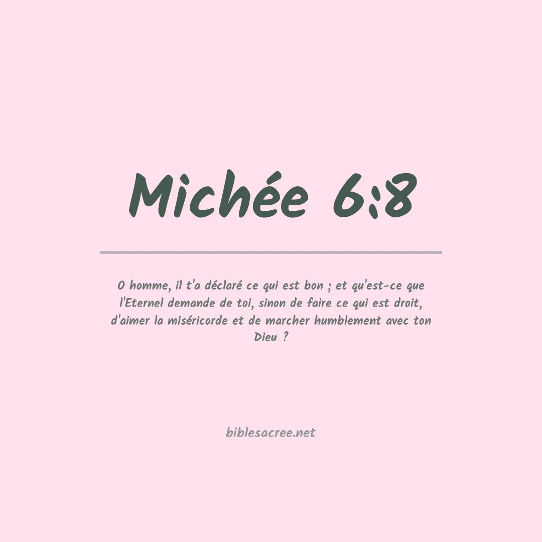 Michée - 6:8