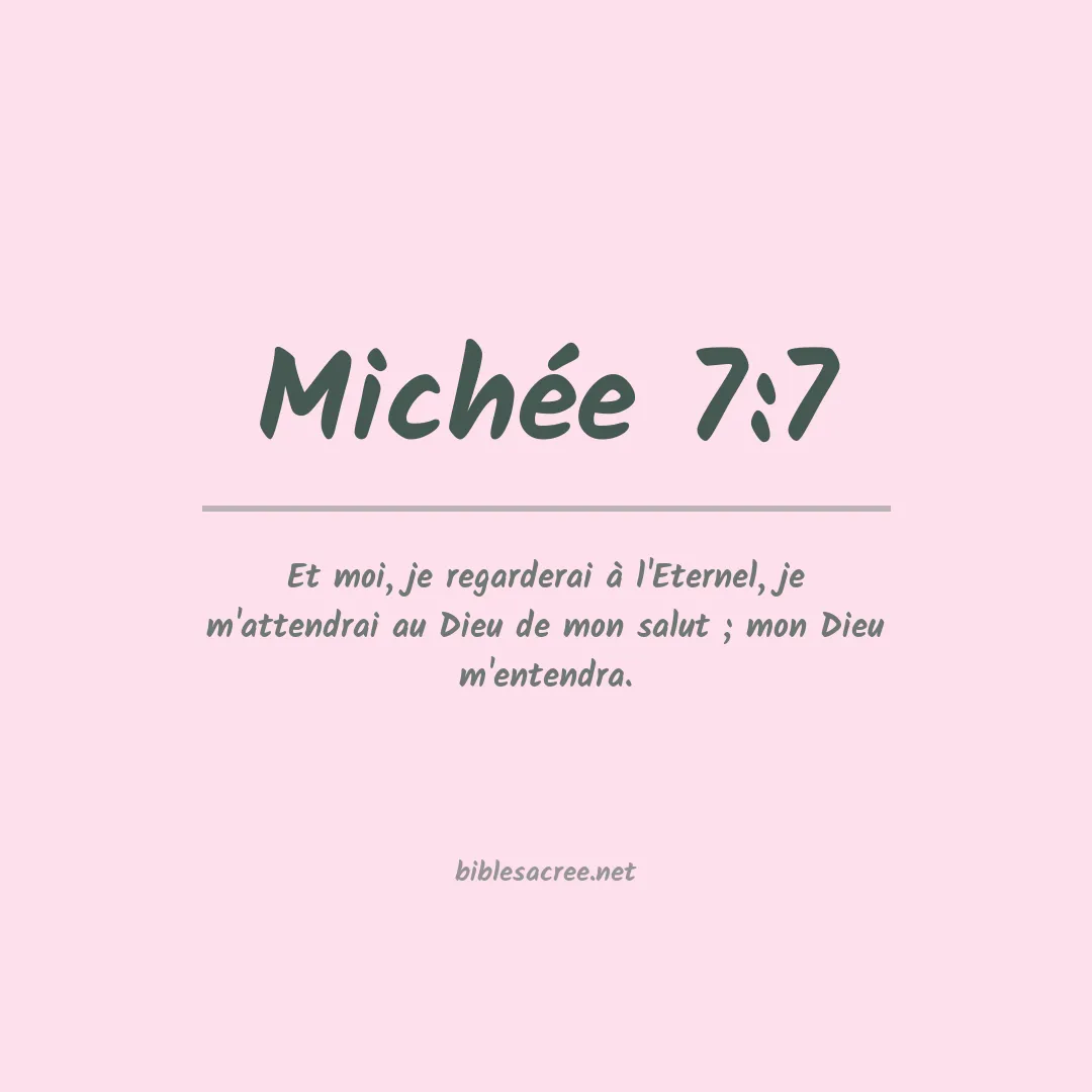 Michée - 7:7