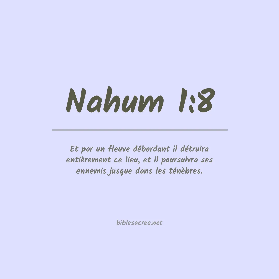 Nahum - 1:8