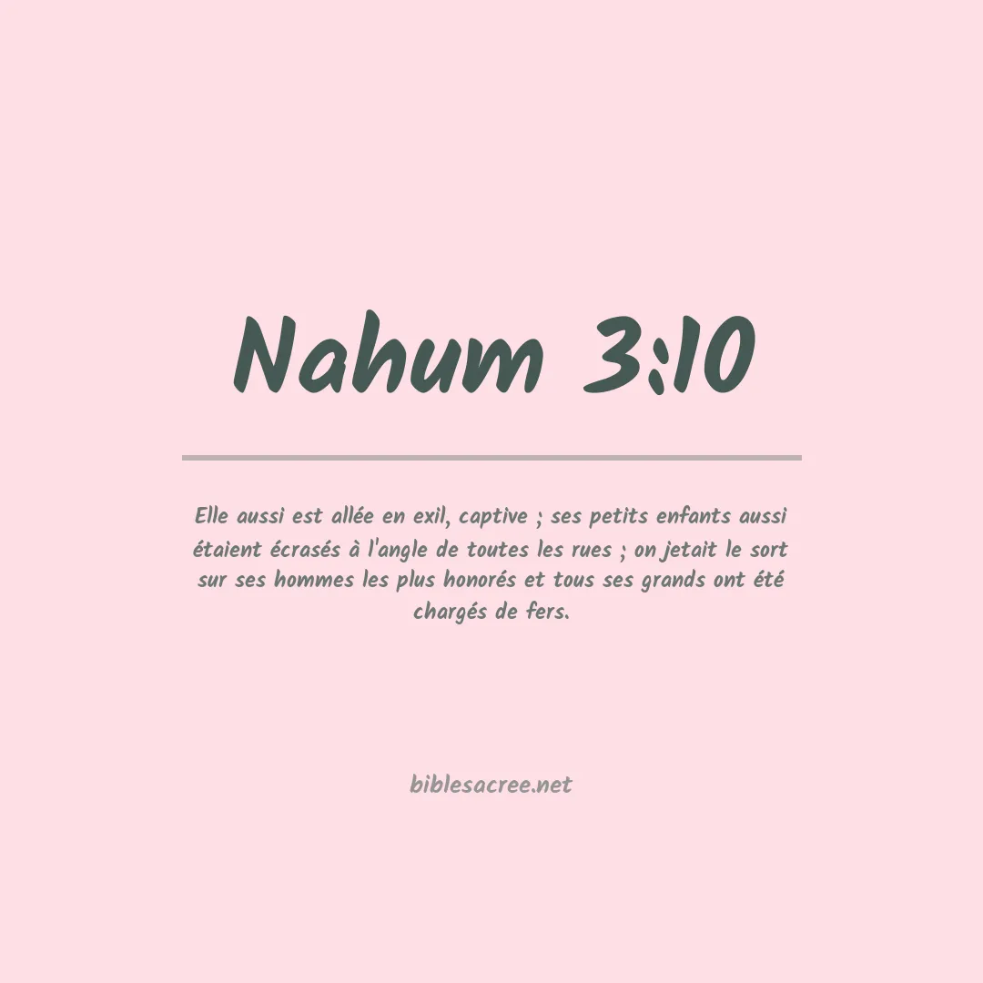 Nahum - 3:10