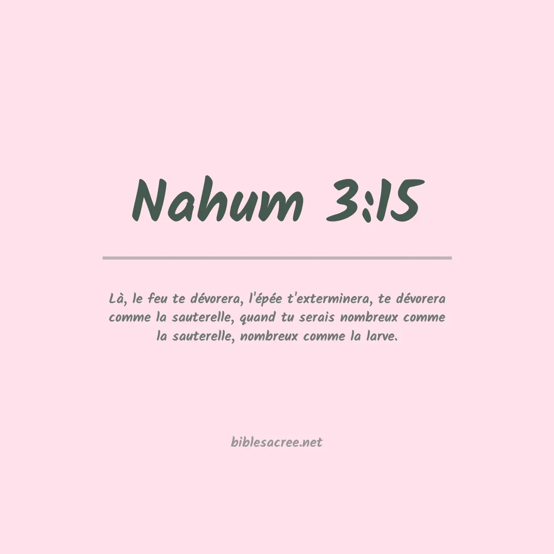Nahum - 3:15