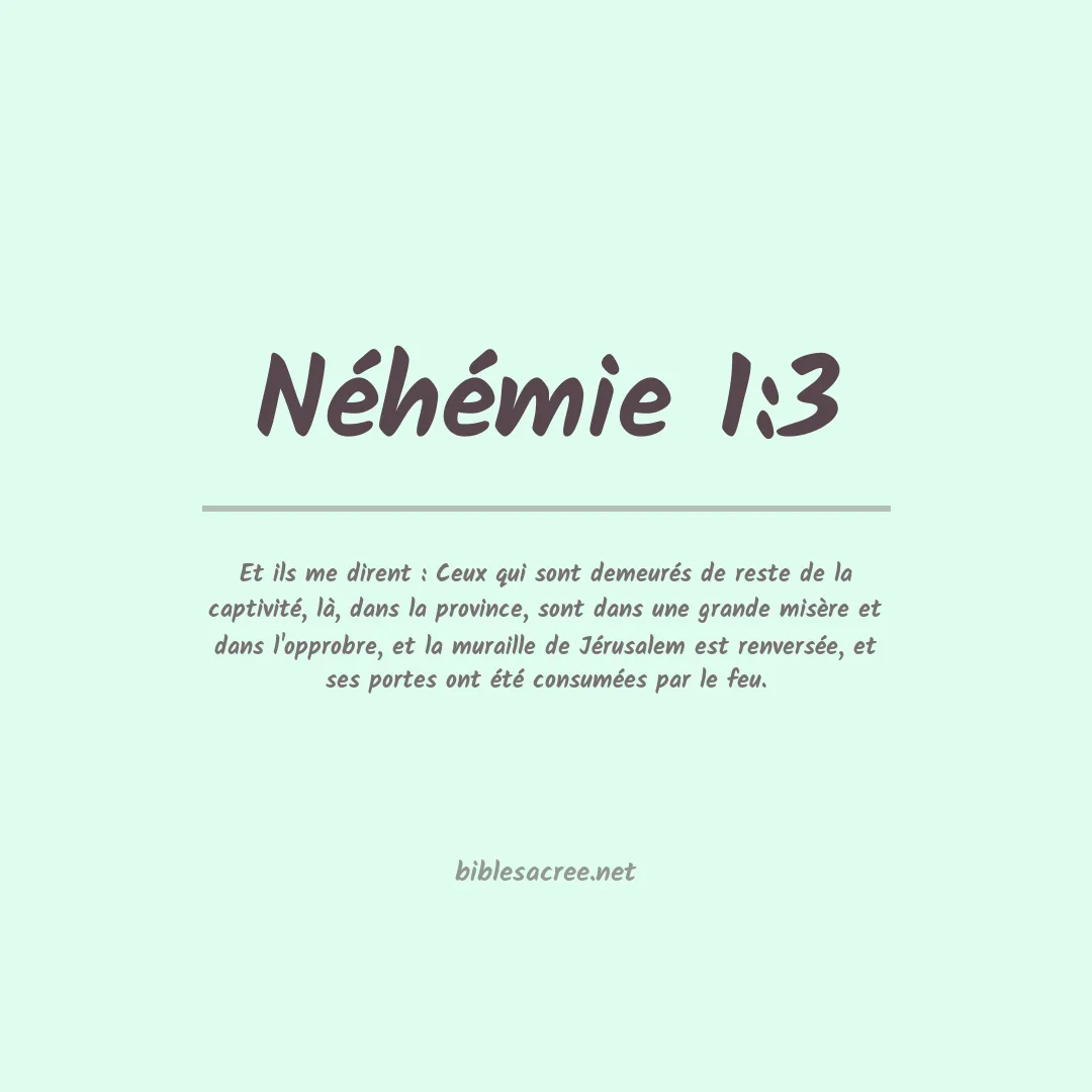 Néhémie - 1:3