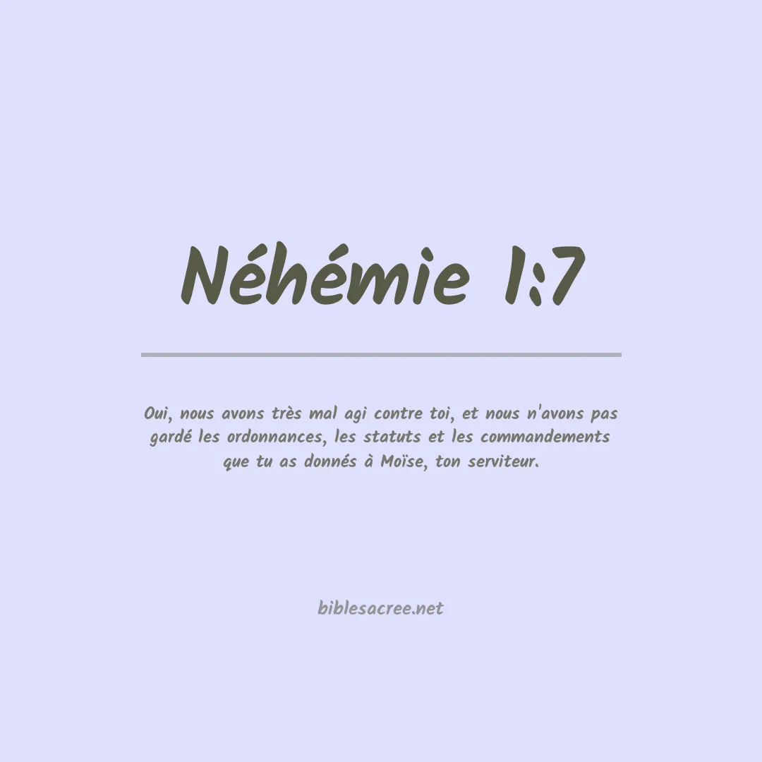 Néhémie - 1:7