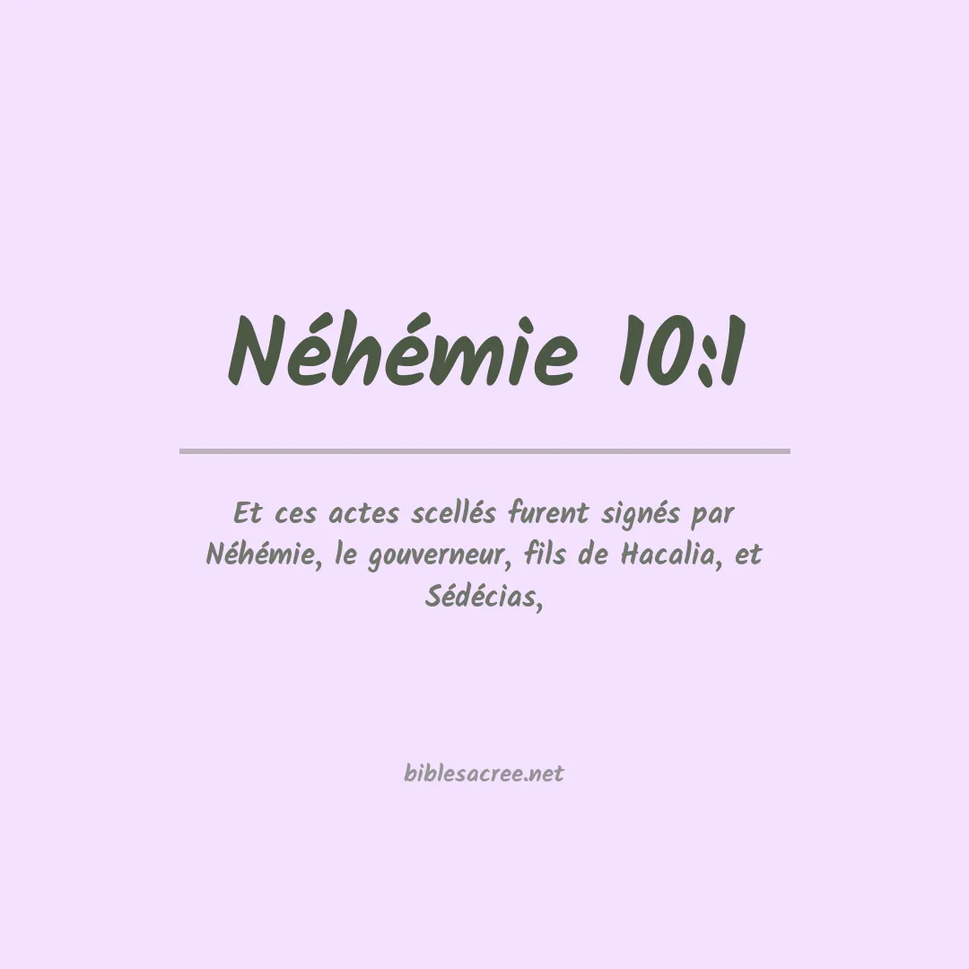 Néhémie - 10:1