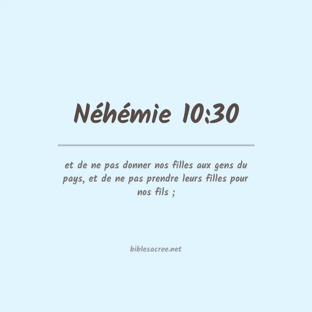 Néhémie - 10:30