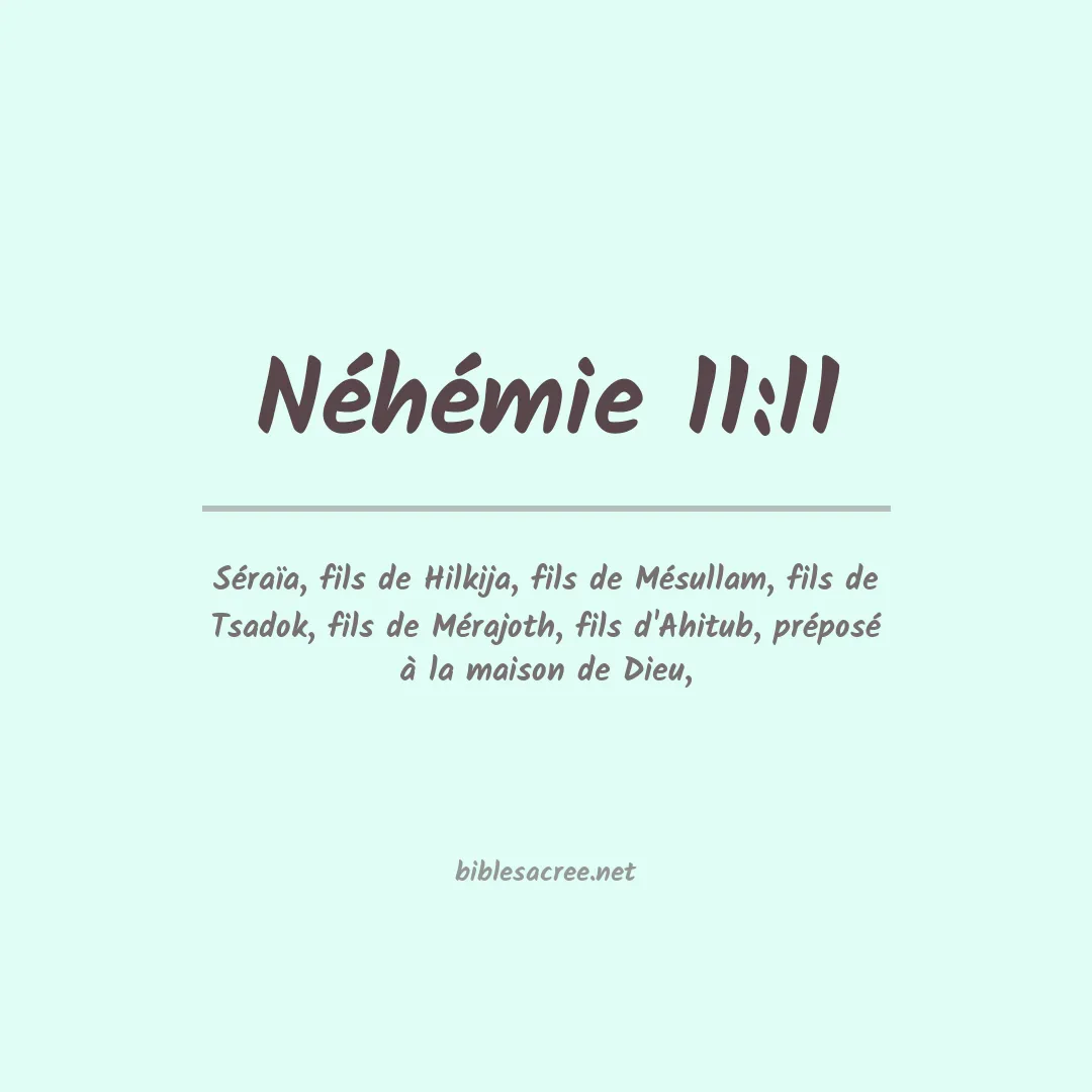 Néhémie - 11:11