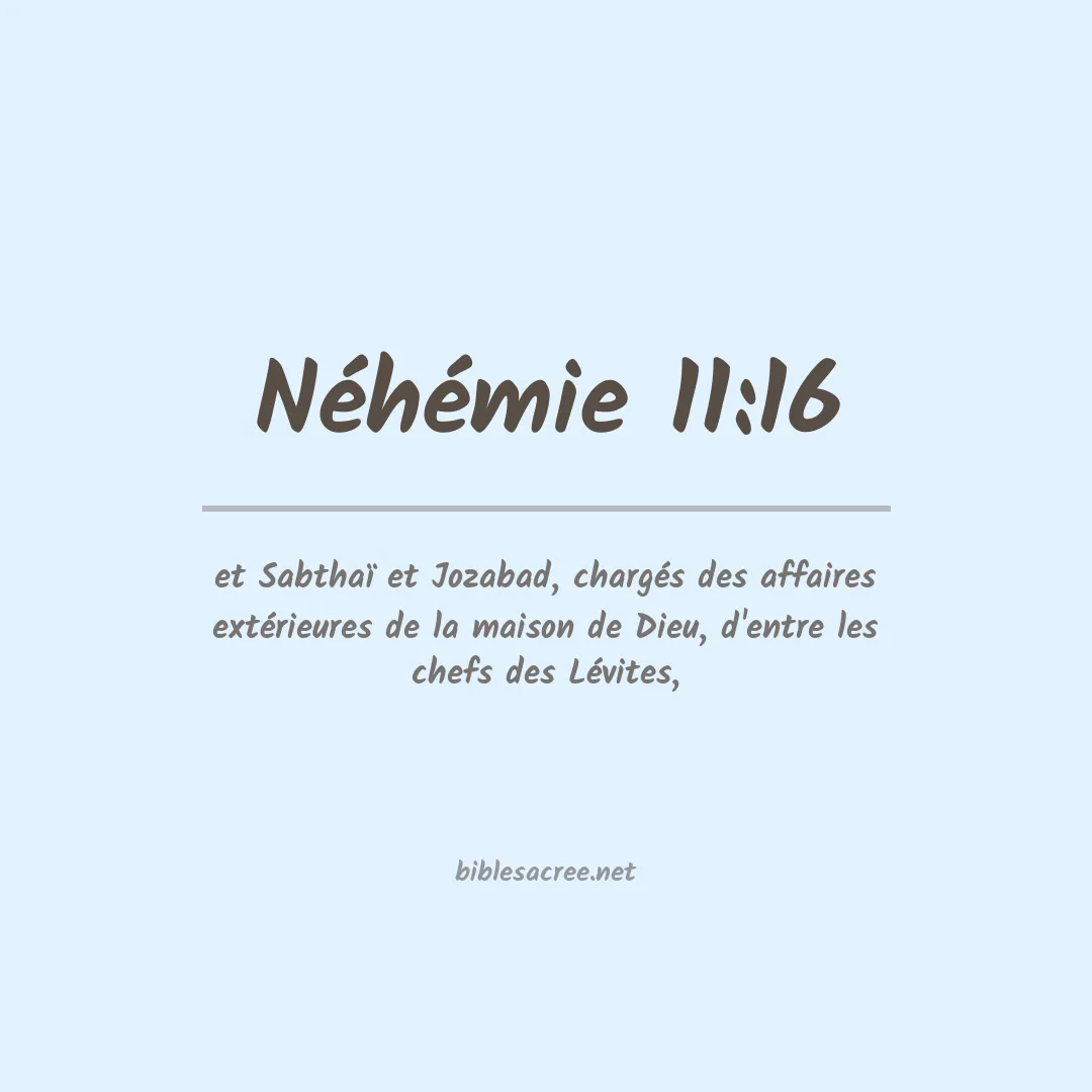 Néhémie - 11:16