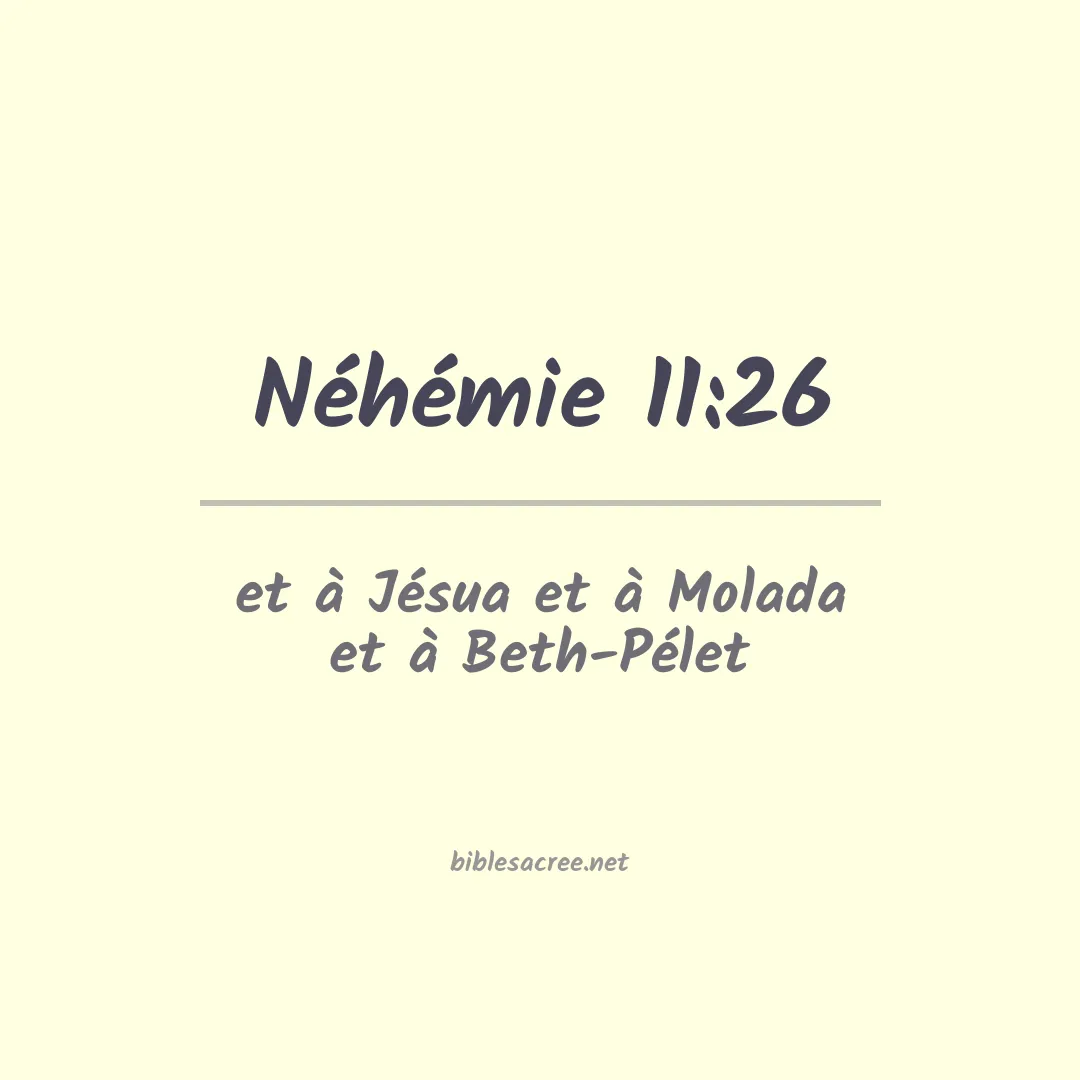 Néhémie - 11:26