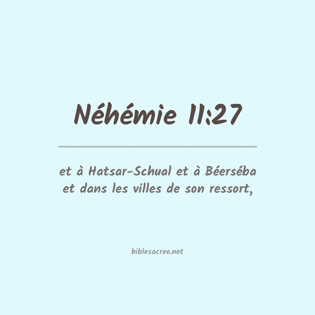 Néhémie - 11:27