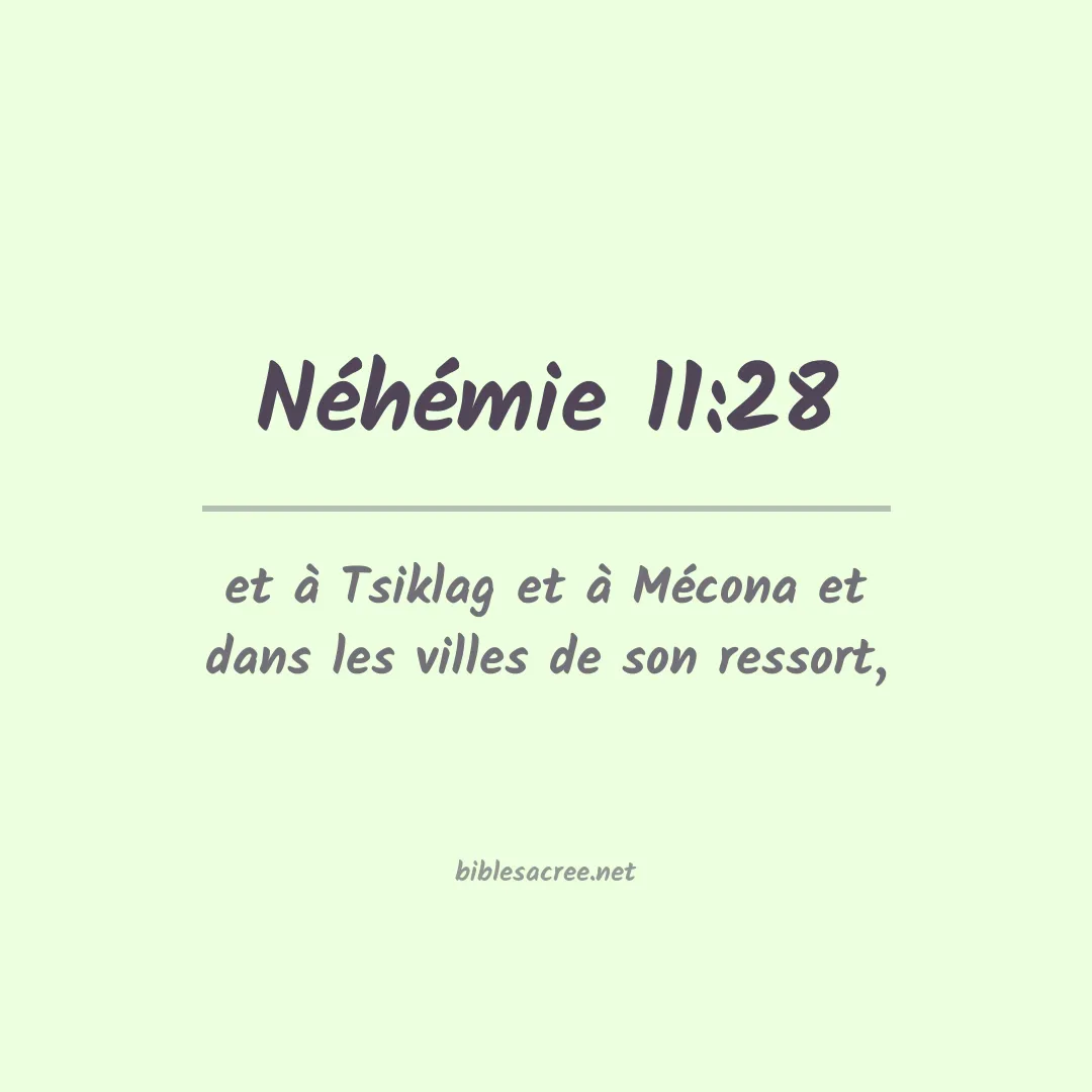 Néhémie - 11:28