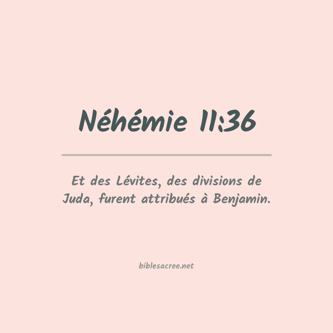 Néhémie - 11:36