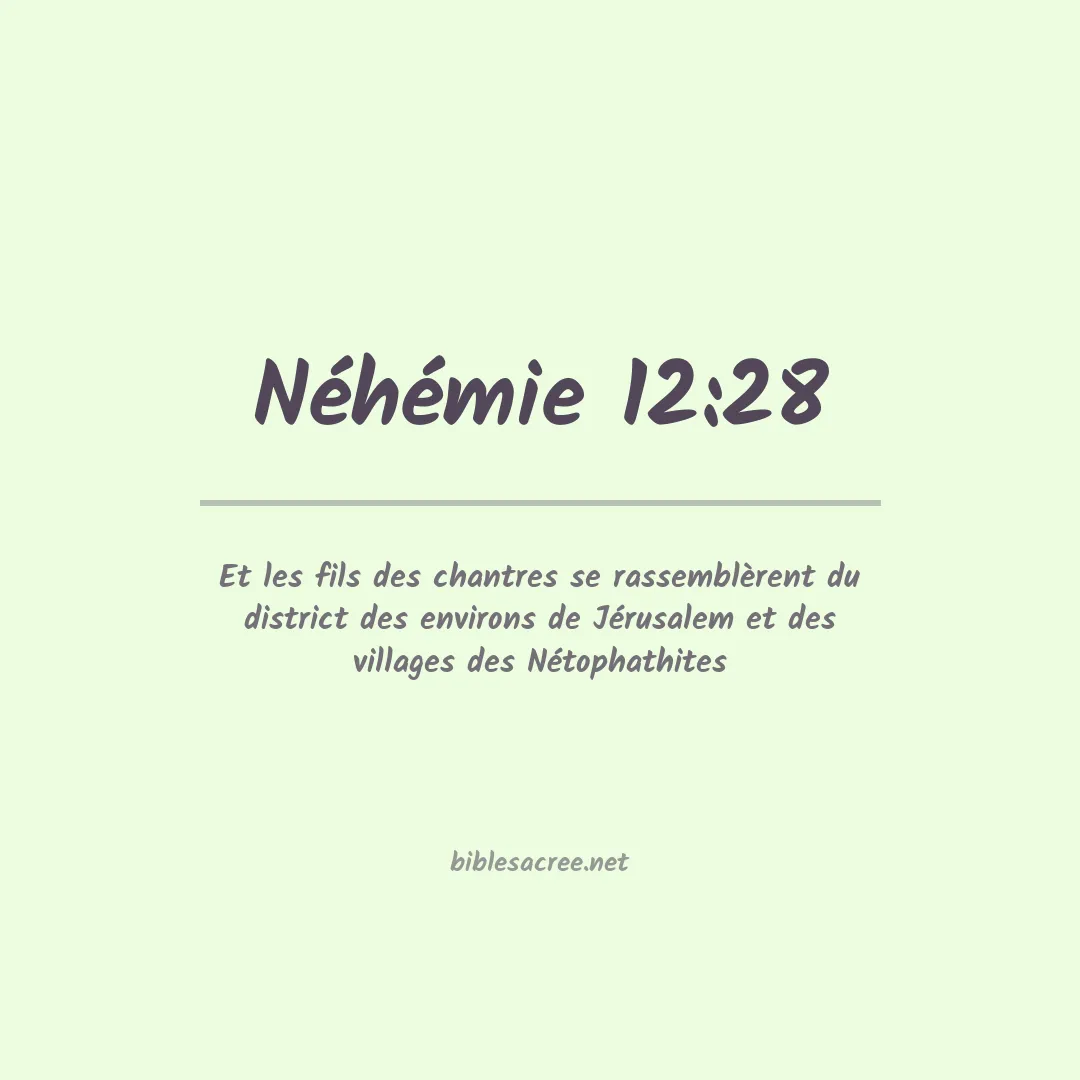 Néhémie - 12:28