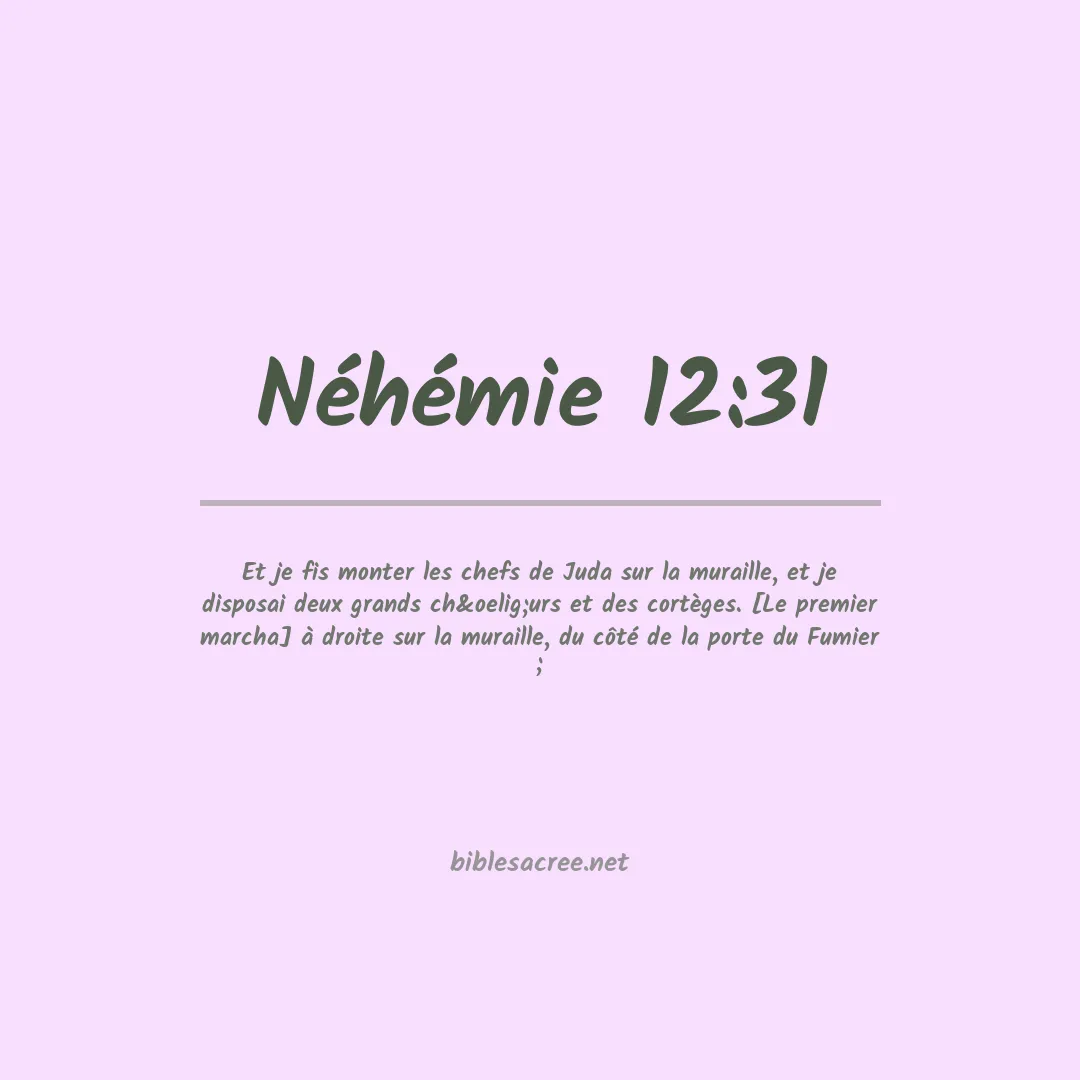 Néhémie - 12:31