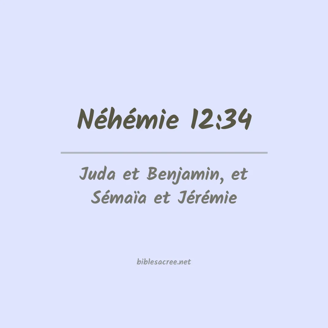 Néhémie - 12:34