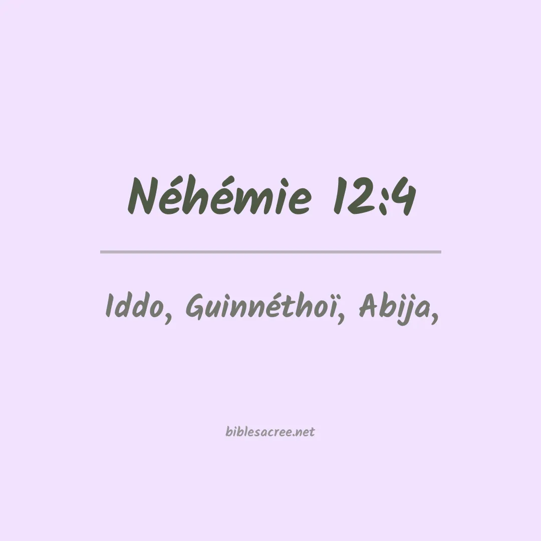 Néhémie - 12:4