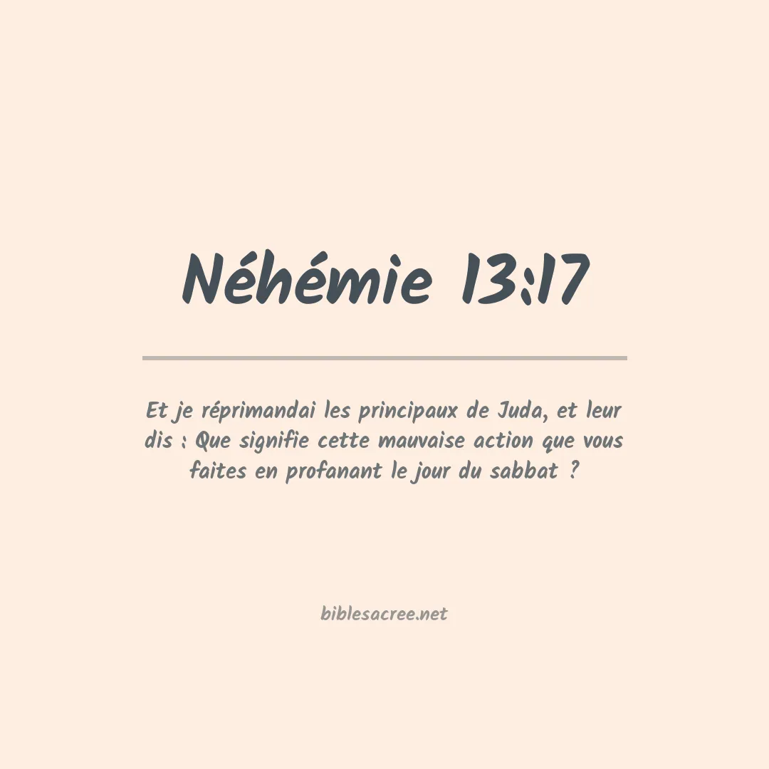 Néhémie - 13:17