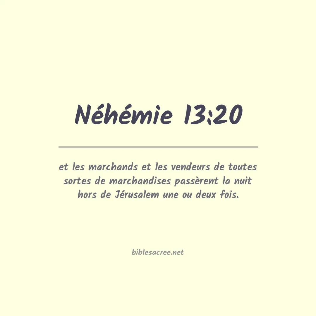 Néhémie - 13:20