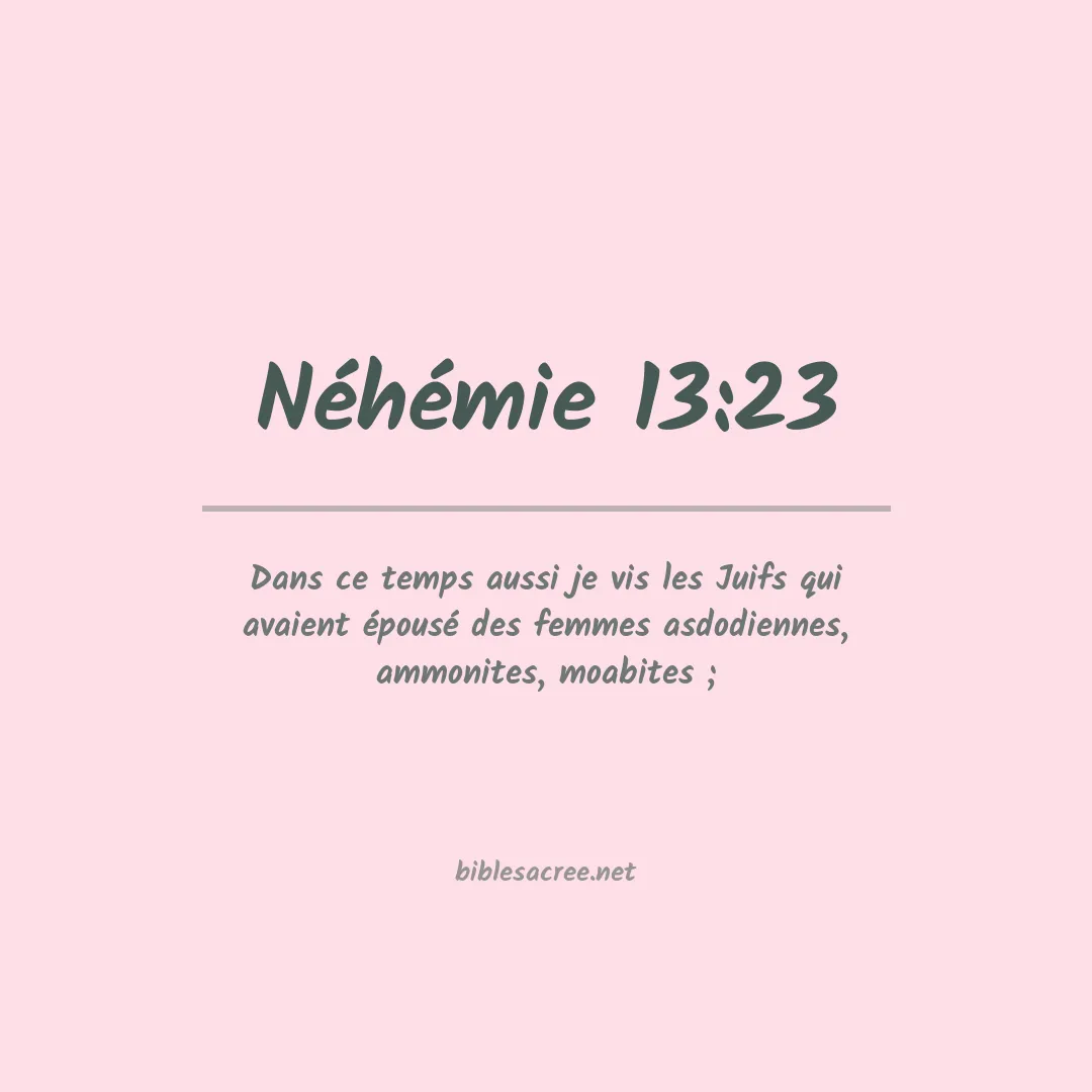 Néhémie - 13:23