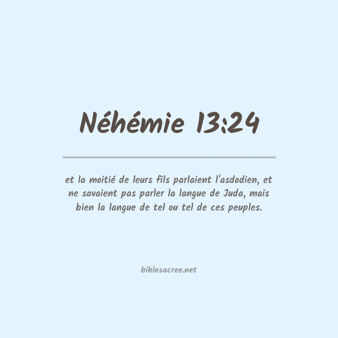 Néhémie - 13:24