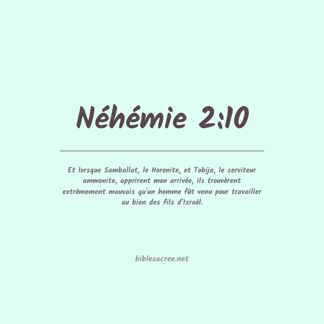 Néhémie - 2:10