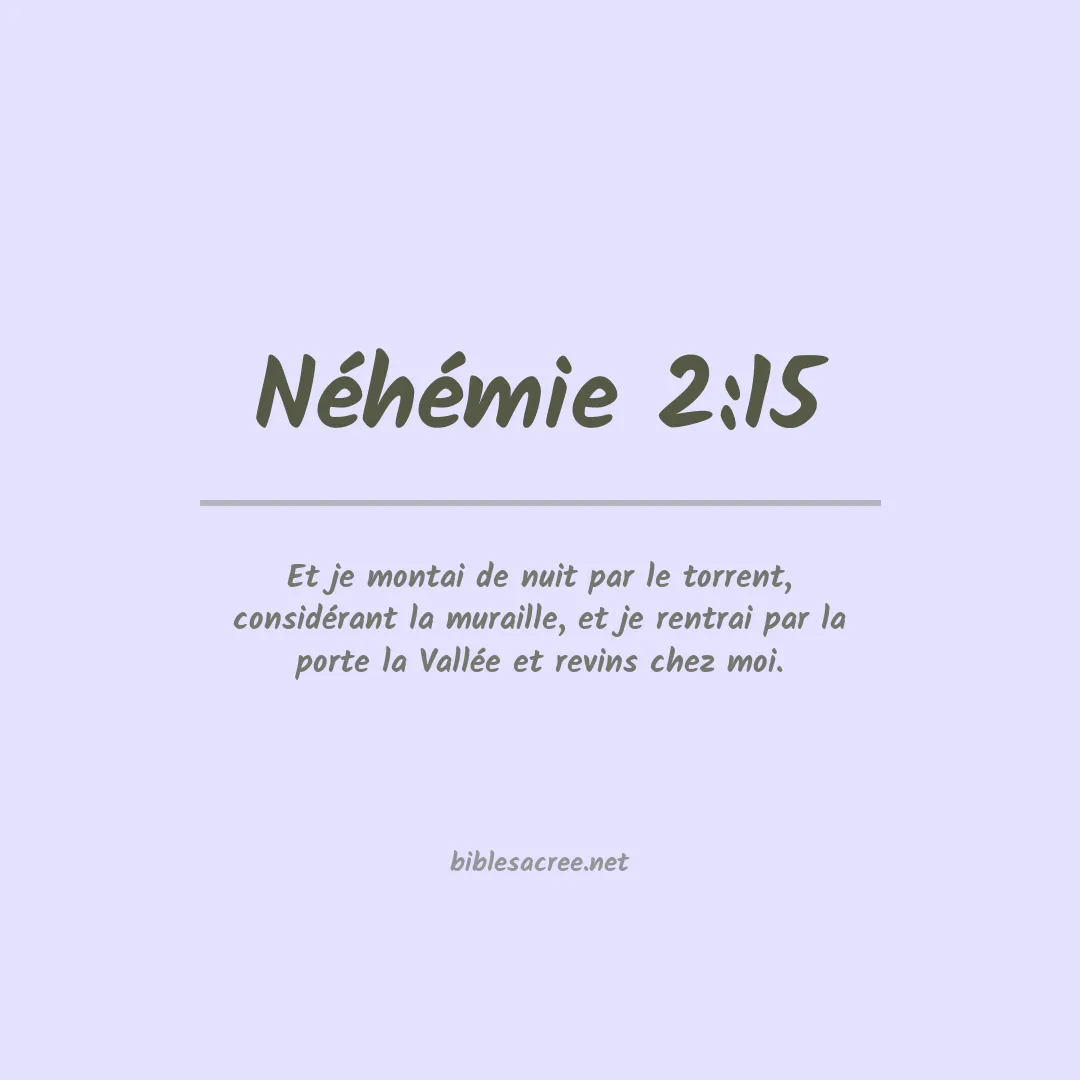 Néhémie - 2:15