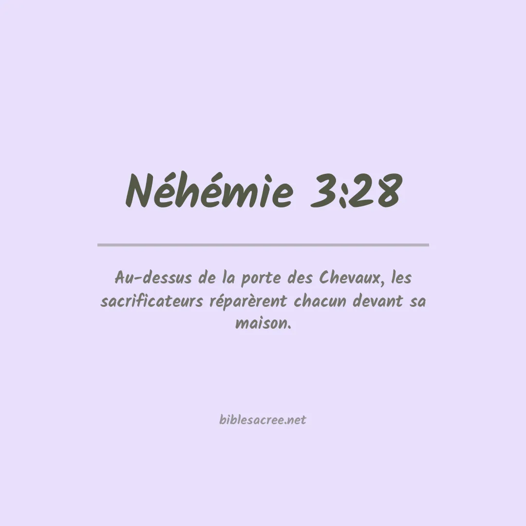 Néhémie - 3:28