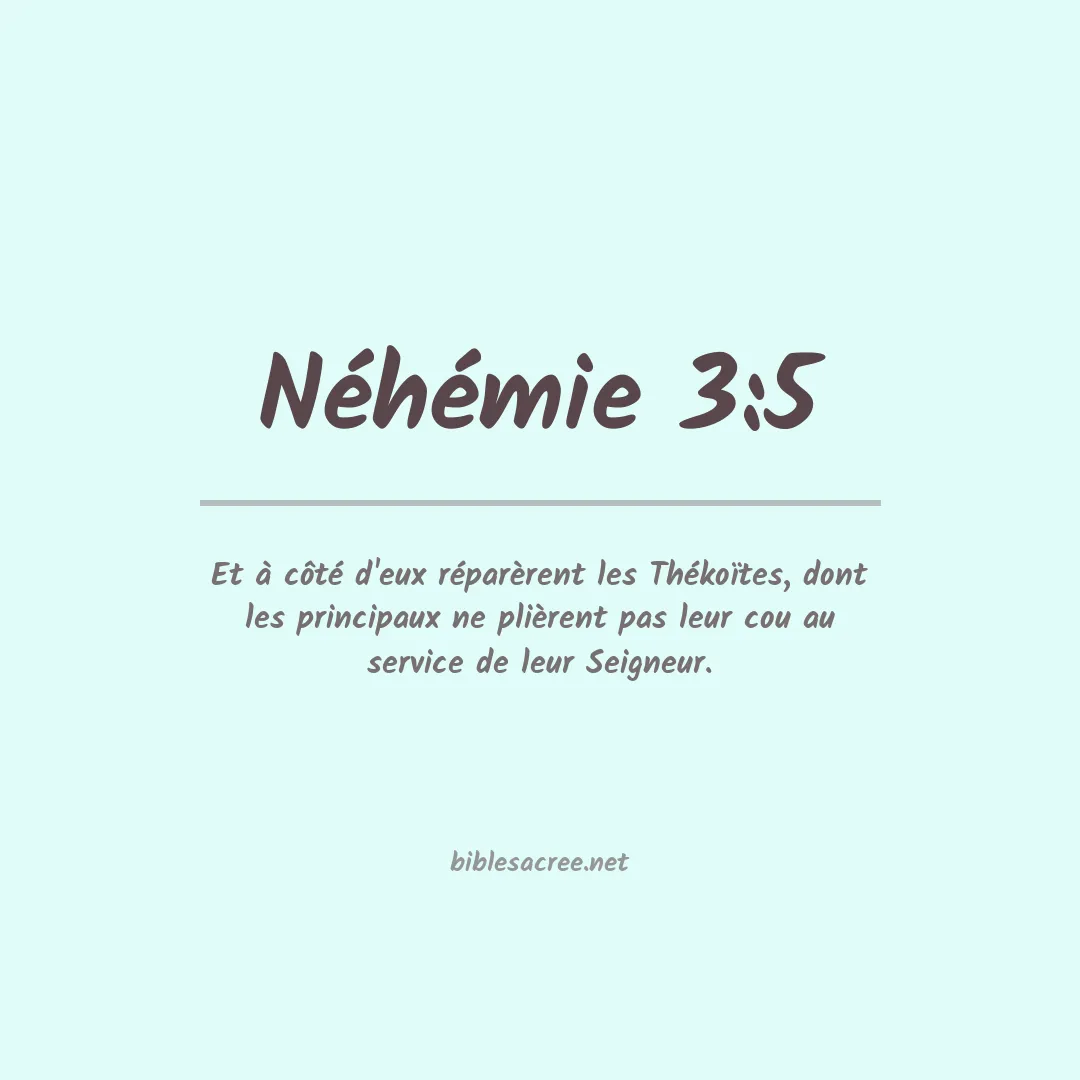 Néhémie - 3:5