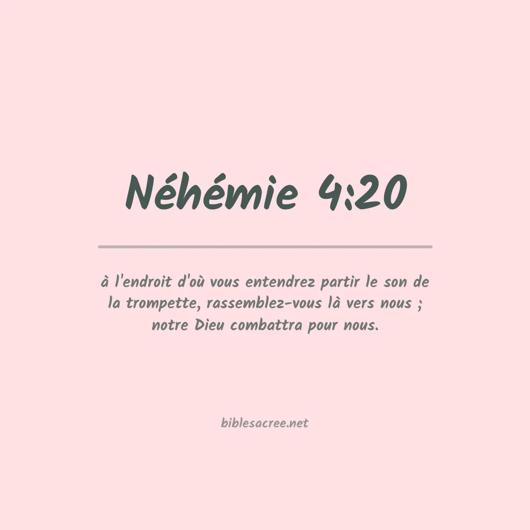 Néhémie - 4:20