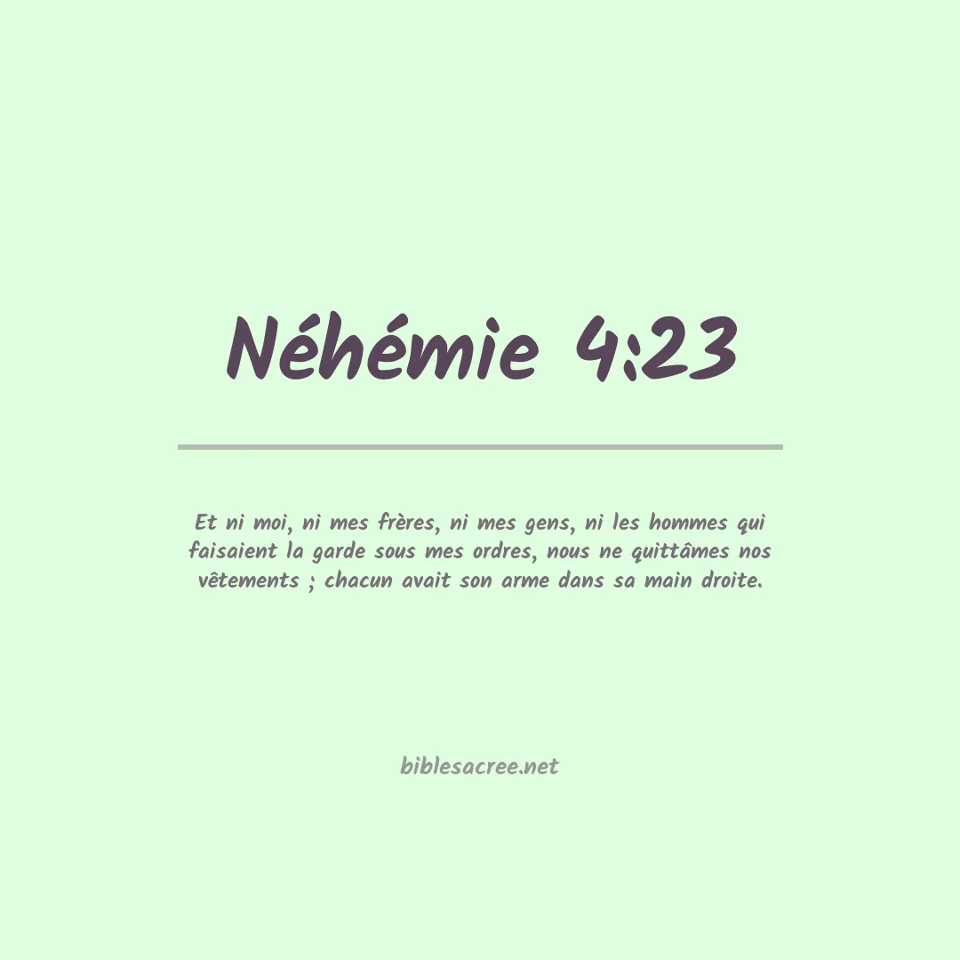 Néhémie - 4:23