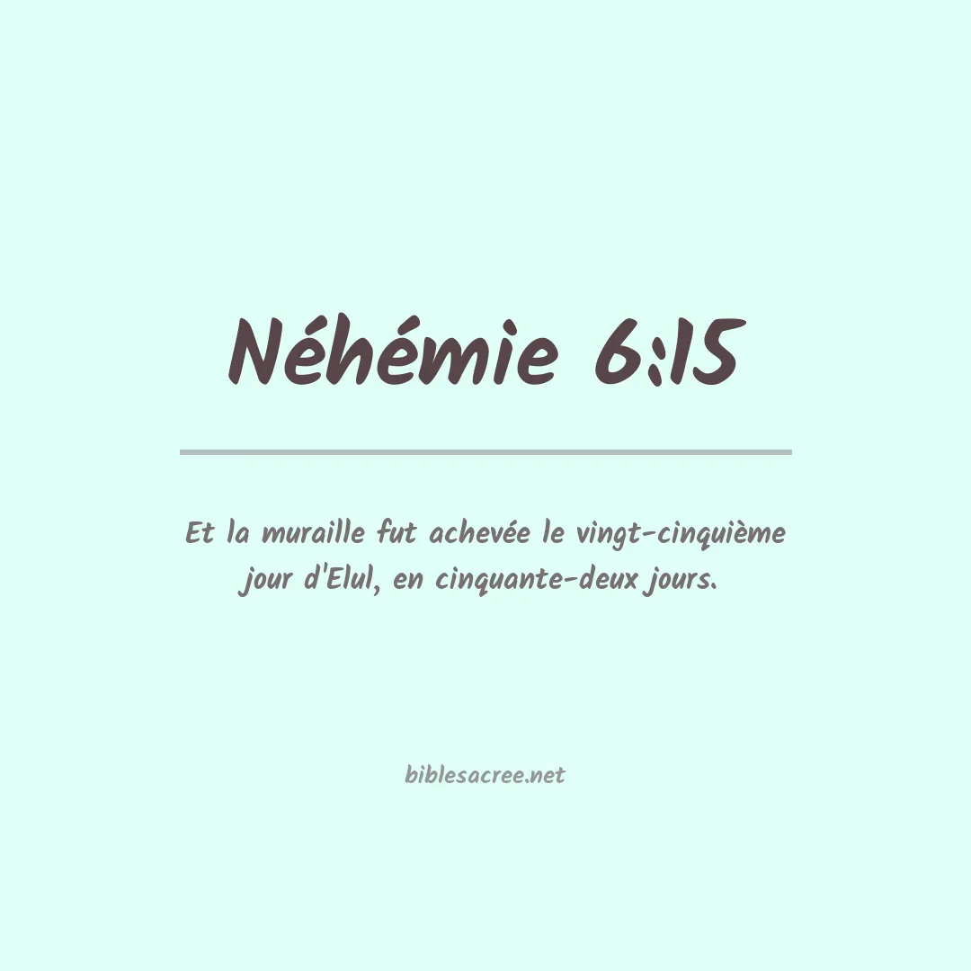 Néhémie - 6:15