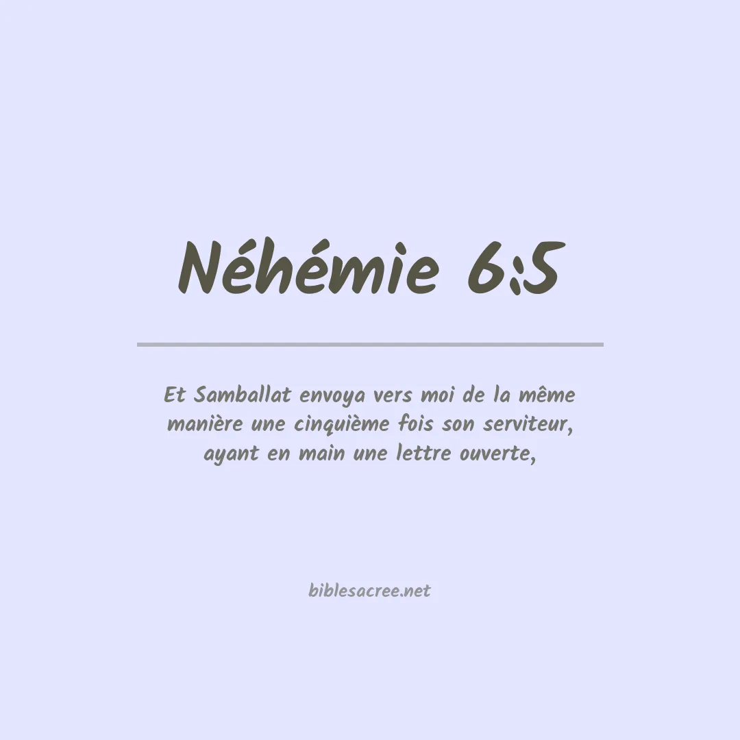 Néhémie - 6:5