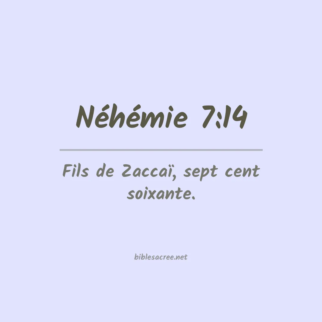 Néhémie - 7:14