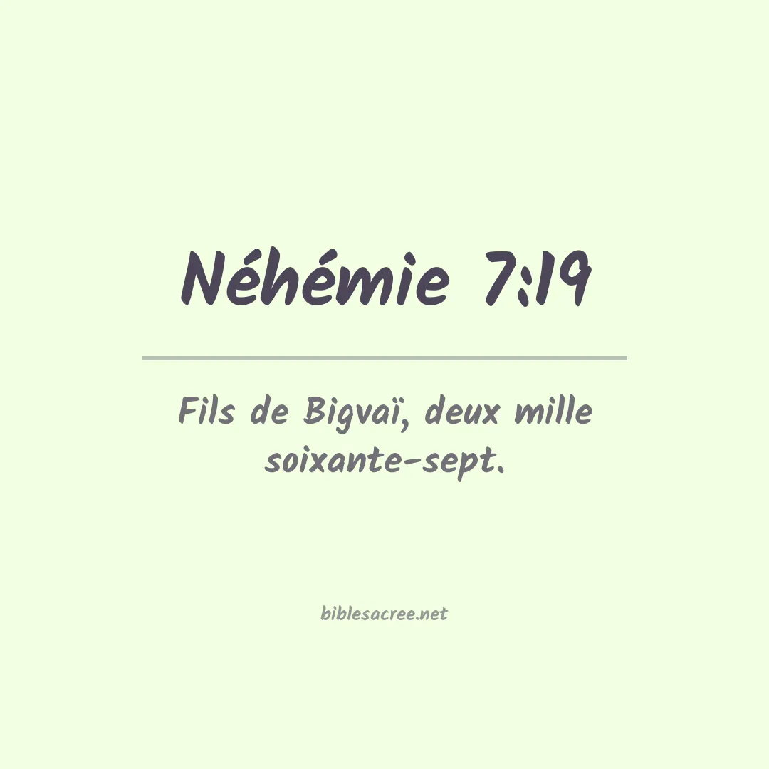 Néhémie - 7:19