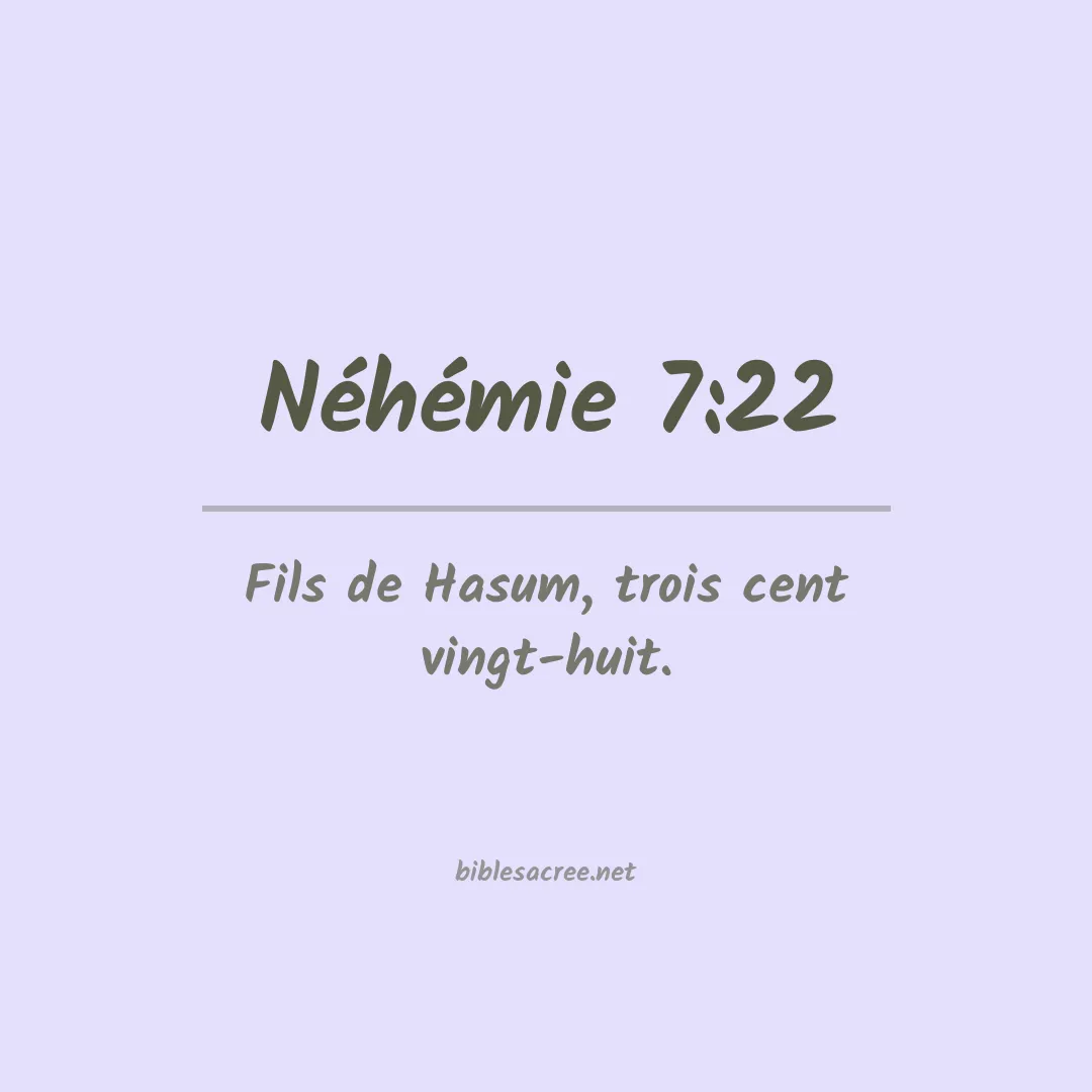 Néhémie - 7:22