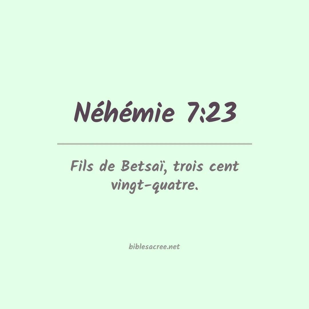 Néhémie - 7:23