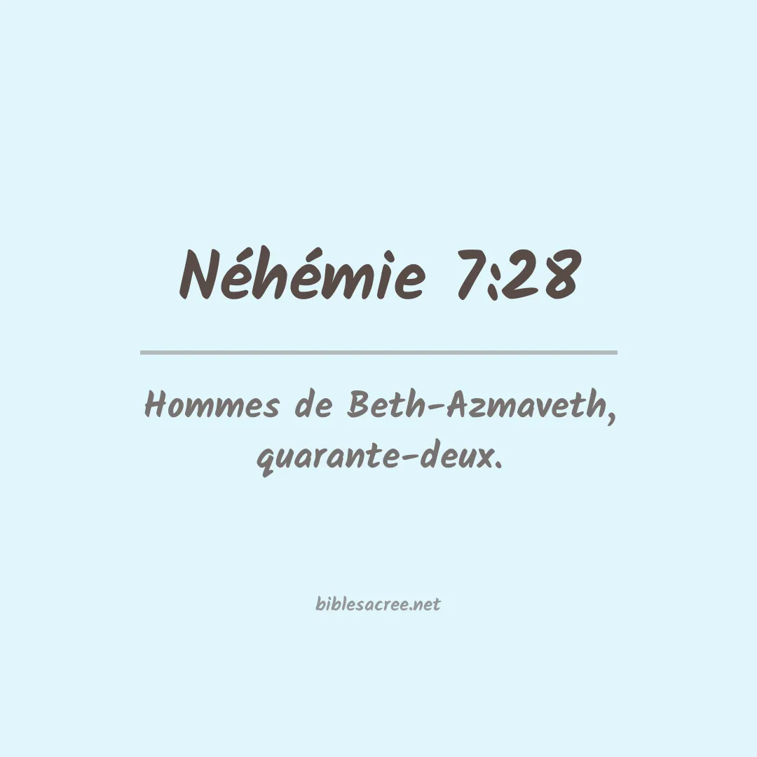 Néhémie - 7:28