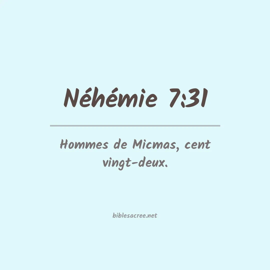 Néhémie - 7:31