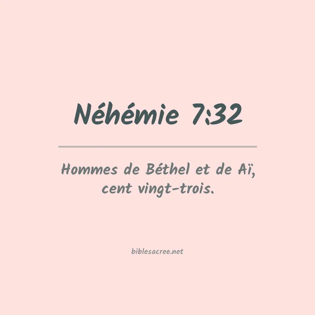 Néhémie - 7:32