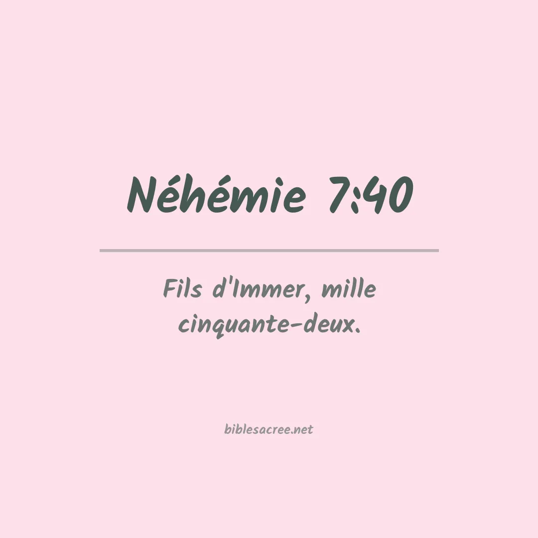 Néhémie - 7:40