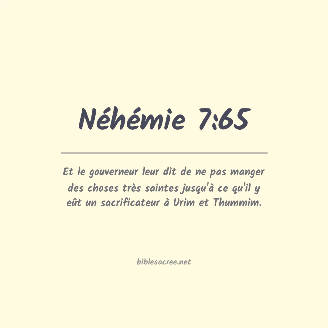 Néhémie - 7:65