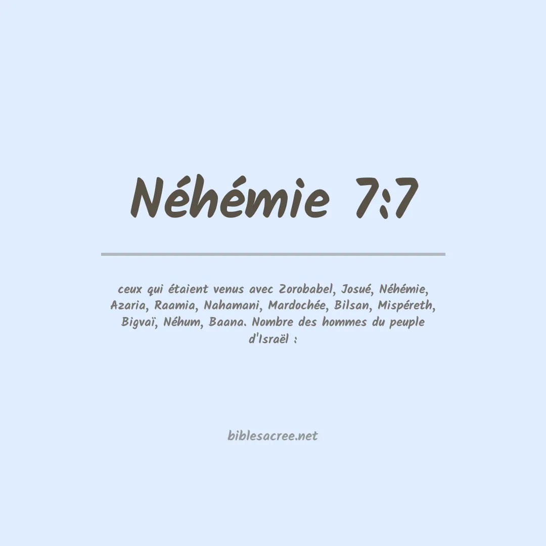 Néhémie - 7:7