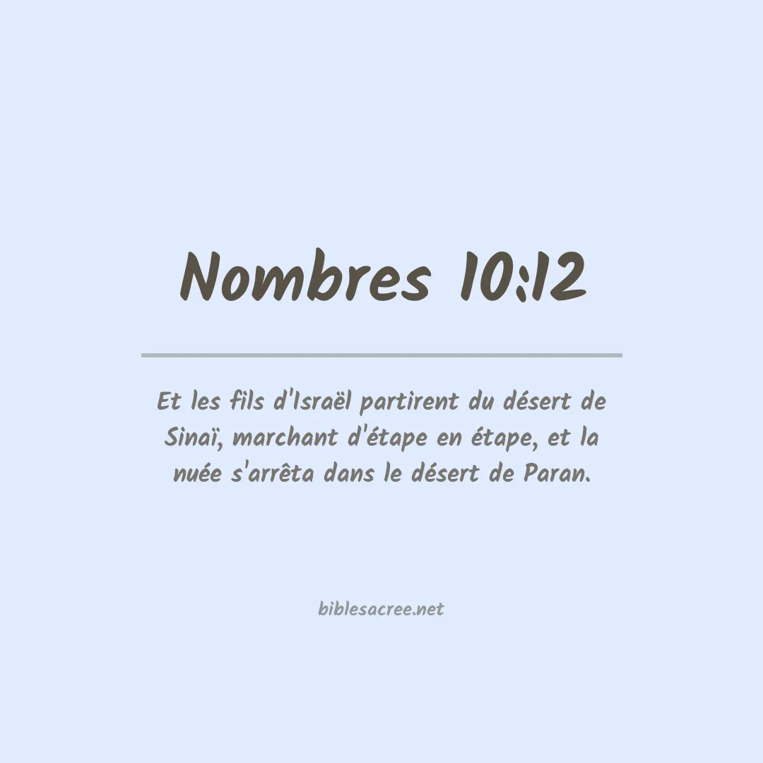 Nombres - 10:12