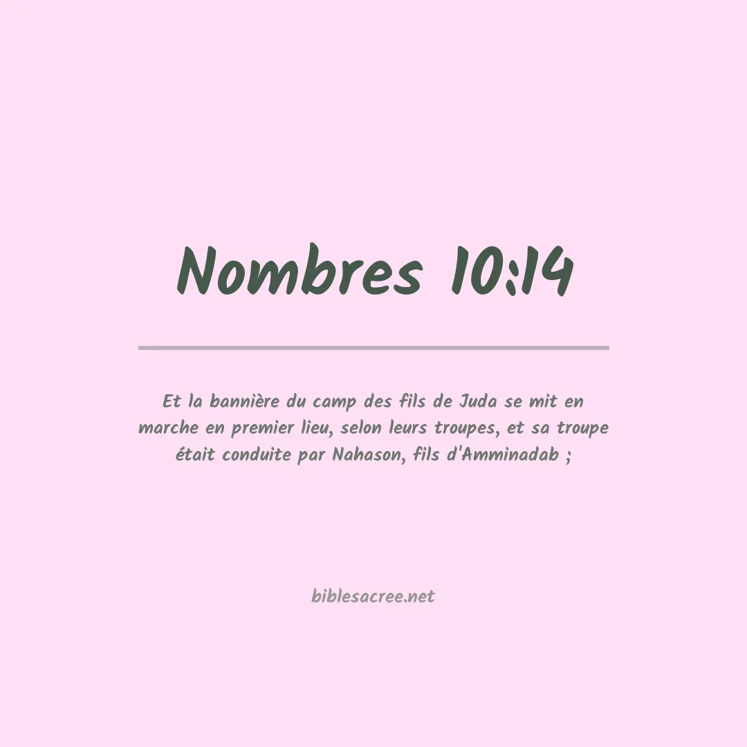 Nombres - 10:14