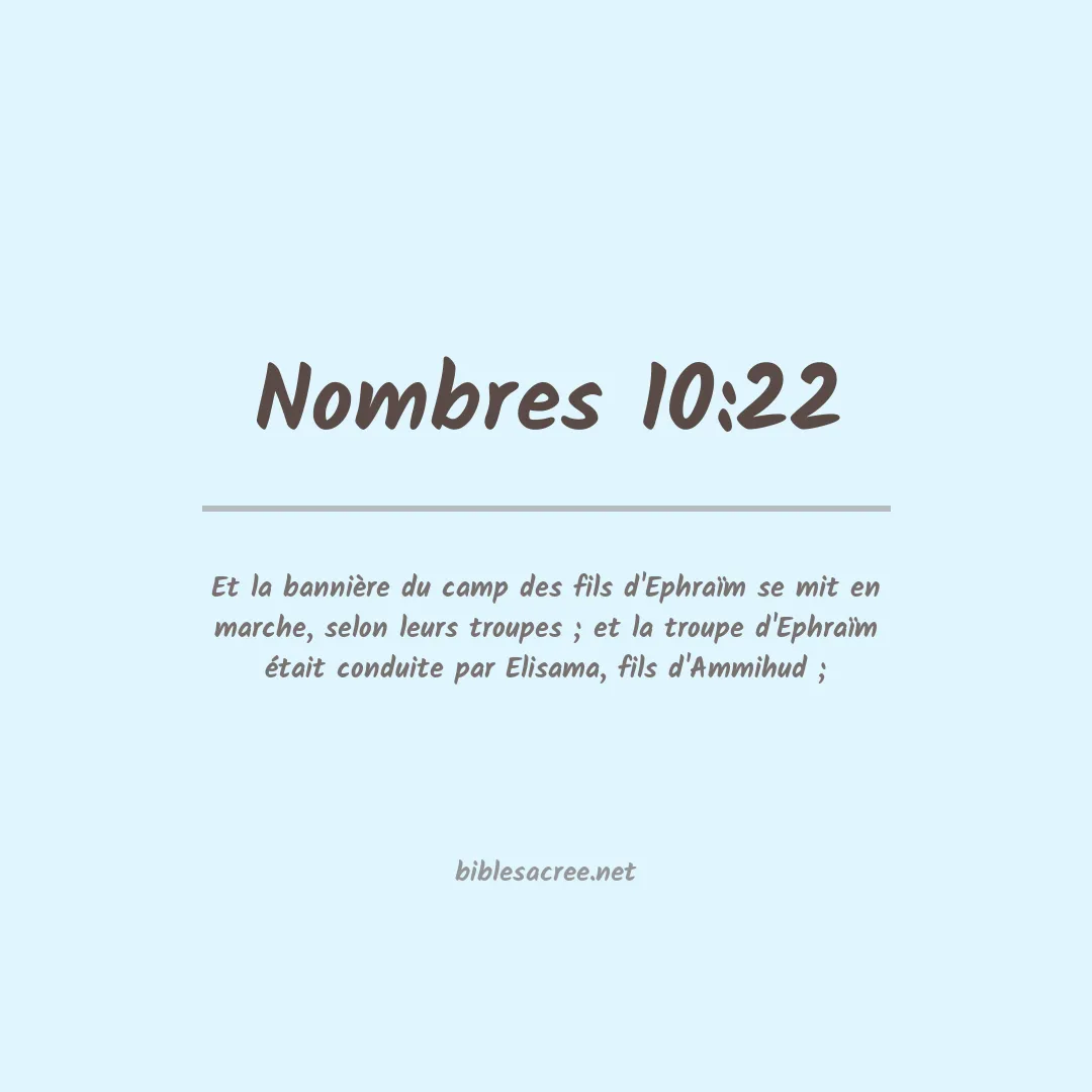 Nombres - 10:22