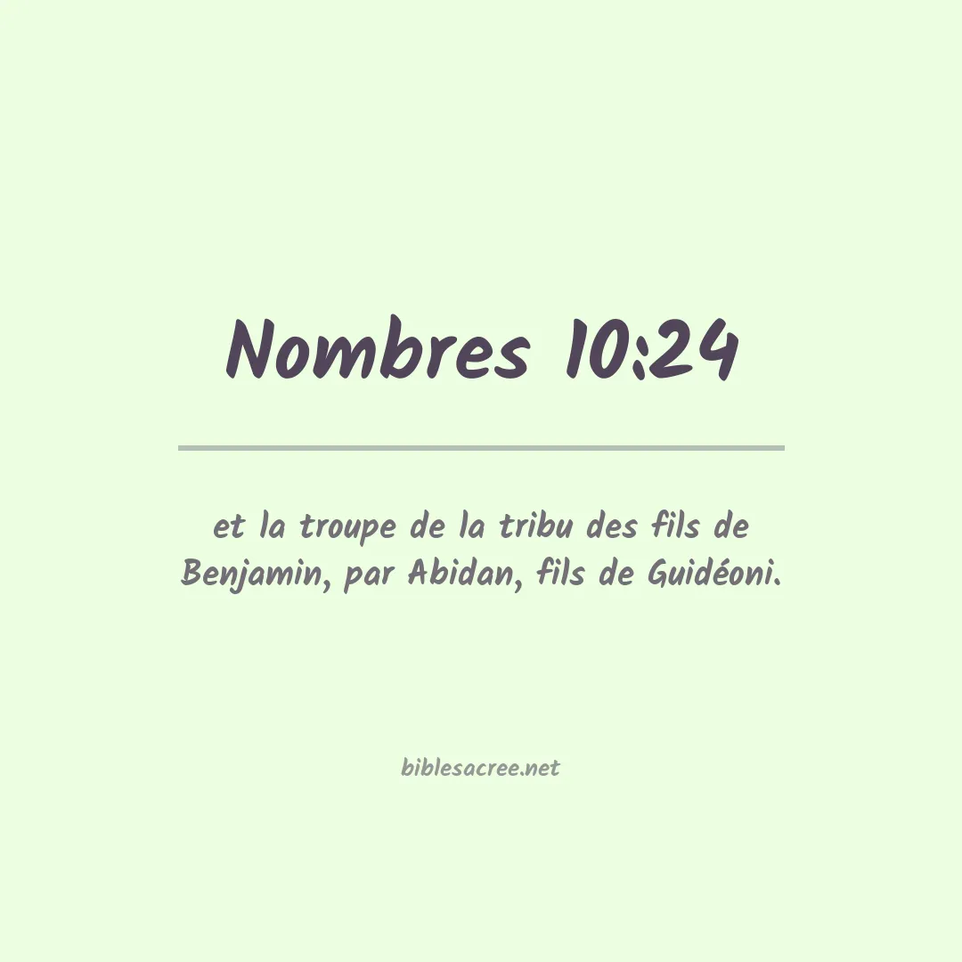 Nombres - 10:24