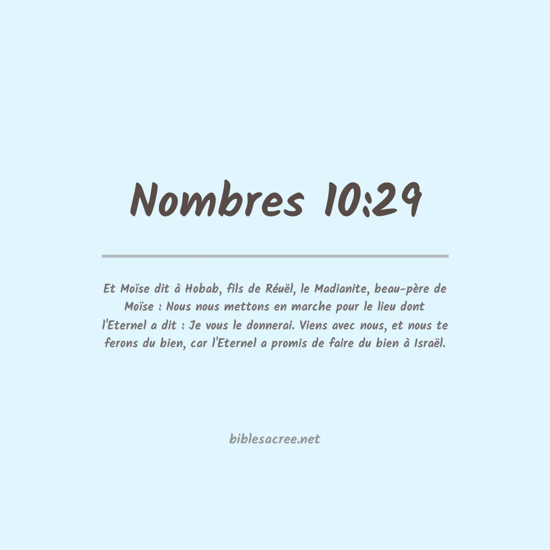 Nombres - 10:29