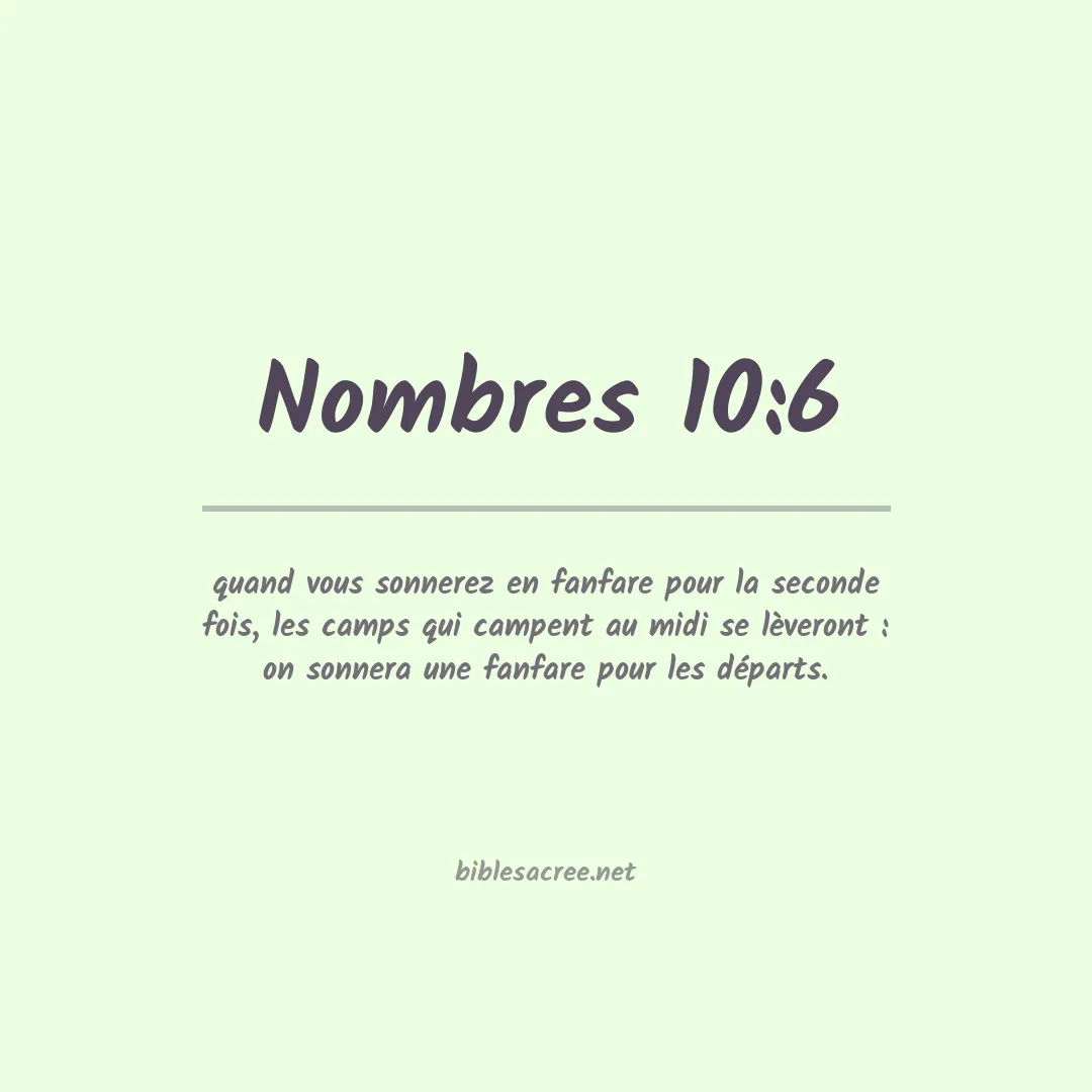 Nombres - 10:6