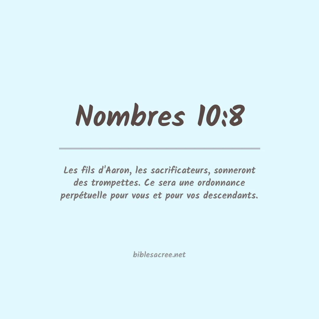 Nombres - 10:8
