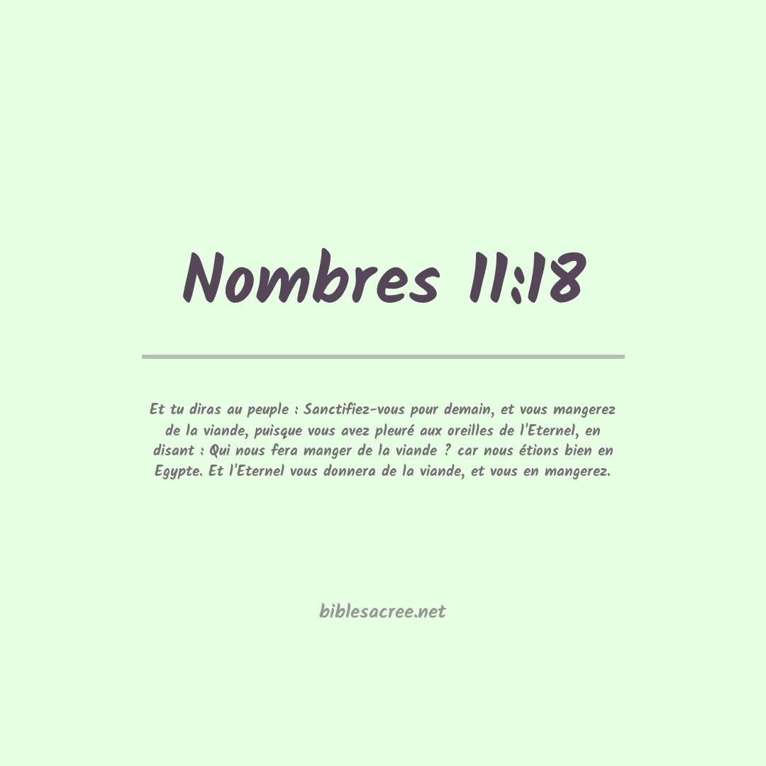 Nombres - 11:18
