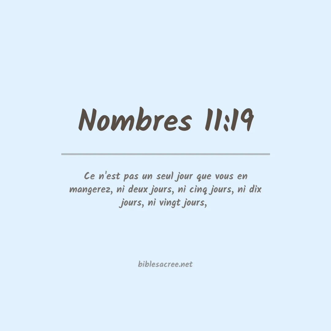 Nombres - 11:19